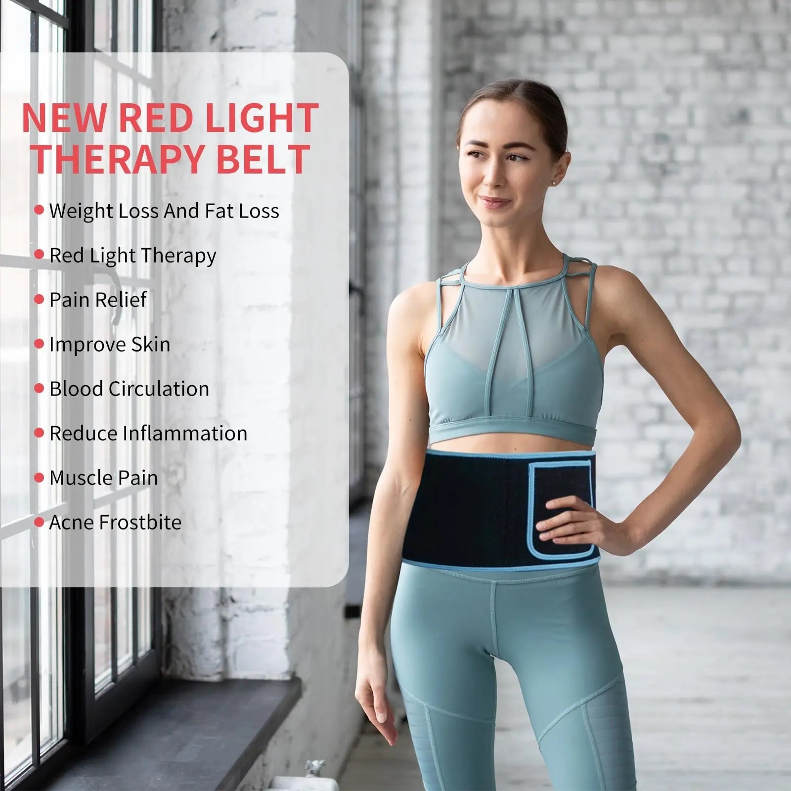 Red Light Infrared Therapy Belt: Pain Relief Device LED Red Light Therapy Lamp Near Body Large Pad Wrap ADVARAYS Au supplements