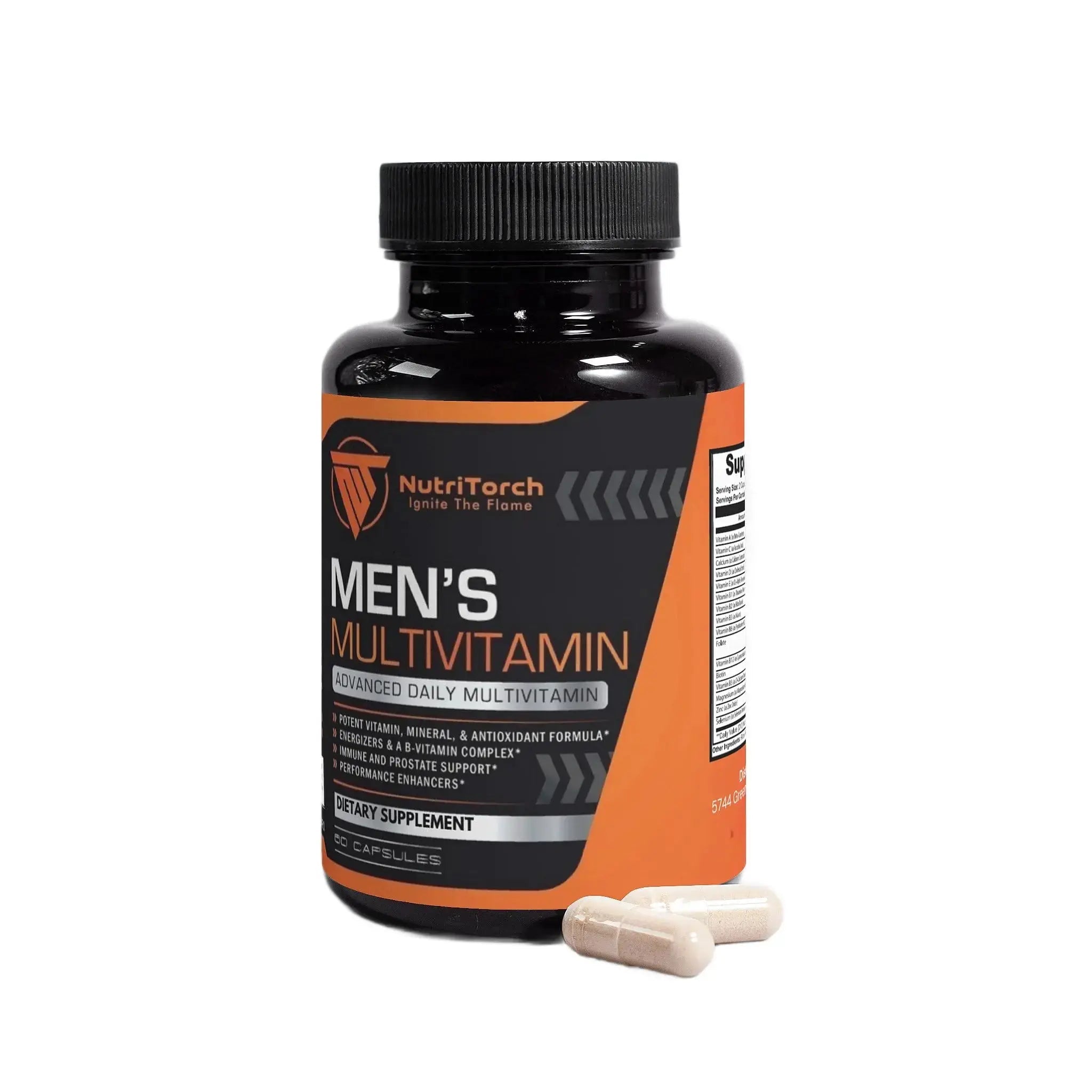 NutriTorch Multivitamin for Men – Adult Dietary Supplement with Vitamins A, C & D, Minerals & Antioxidants for Immune Support, Increased Energy NutriTorch Au supplements