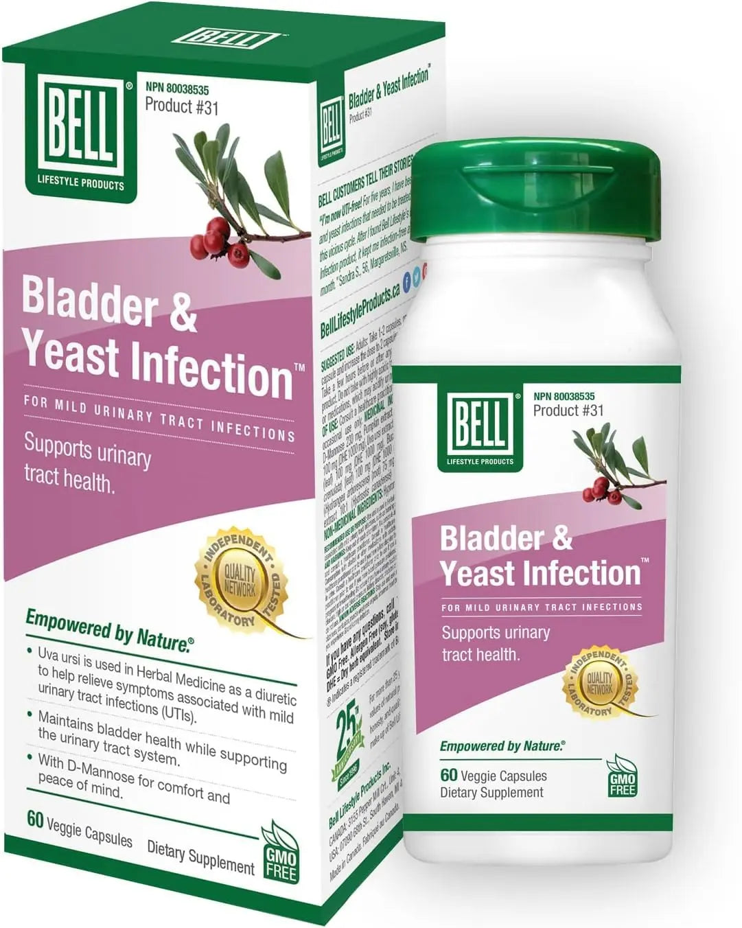 Bell Lifestyle Products Bladder Health and Yeast Balance - 60 Capsules Bell Au supplements