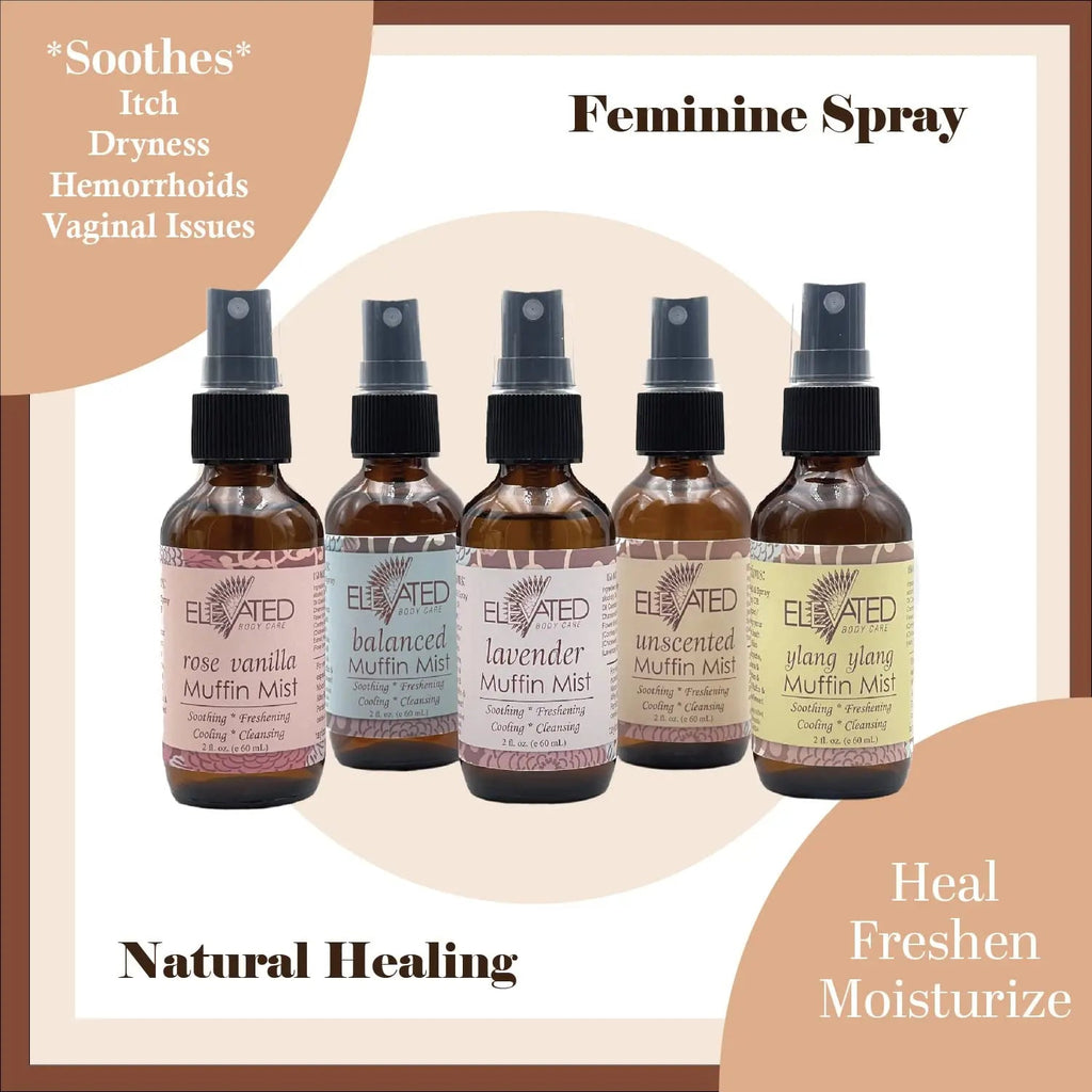 ELEVATED Muffin Mist – Organic Natural Feminine Spray| 5 Scents | Yoni Oil | Vegan | Herbal Infused Oil Taylors Au supplements