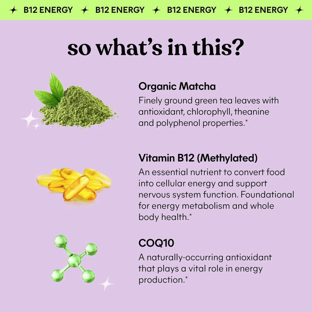 Lemme Matcha Superfood Energy Gummies with Organic Matcha Green Tea, Vitamin B12 Lemme Au supplements