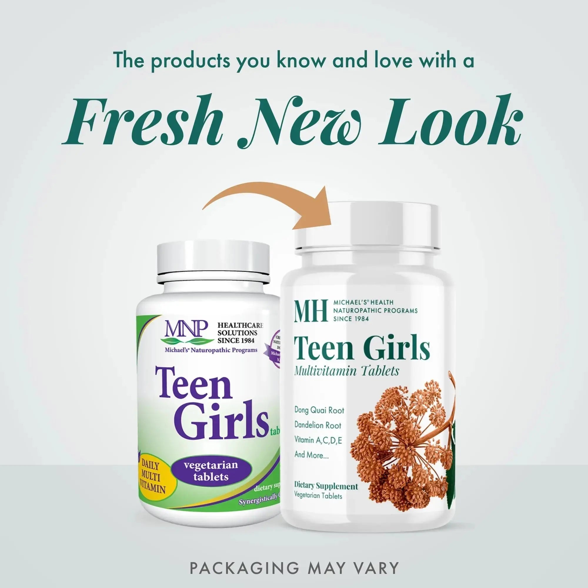 MICHAEL'S Health Naturopathic Programs Teen Girls Multivitamin - 90 Vegetarian Tablets - with B Complex Vitamins MICHAEL'S Au supplements