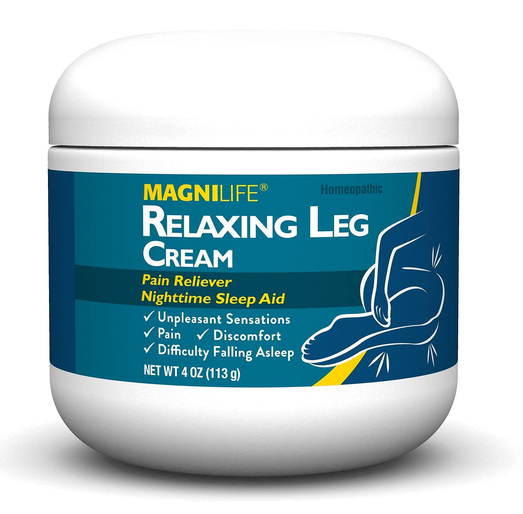 MagniLife Relaxing Leg Cream, Restless Legs, Deep Penetrating Topical for Pain, Naturally Soothe Cramping, Discomfort, and Tossing with Lavender and Magnesium - 4oz MagniLife Au supplements