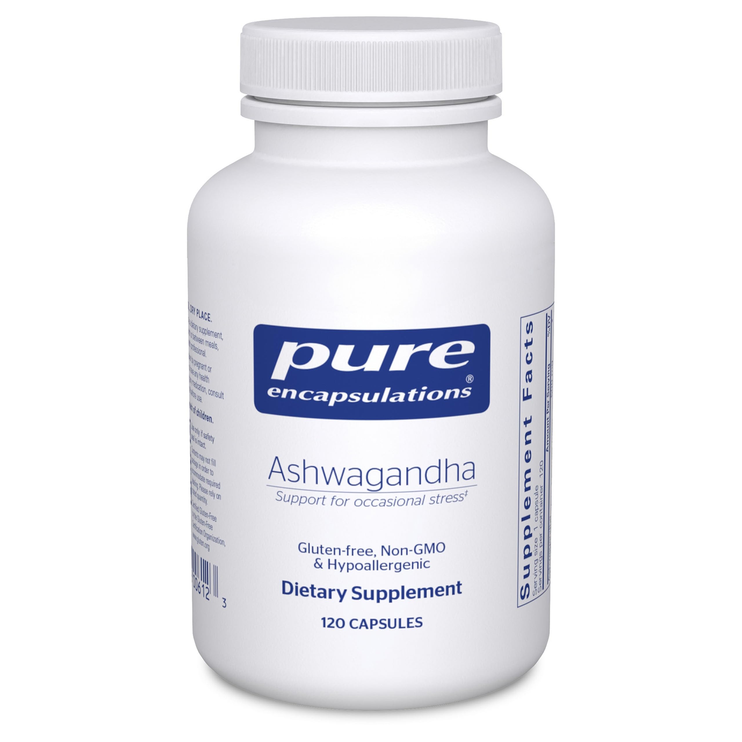 Pure Encapsulations Ashwagandha - 500 mg Ashwagandha Extract - Metabolism & Stress Support - Immune Support - GMO Free & Vegan - 120 Capsules Pure Encapsulations Au supplements