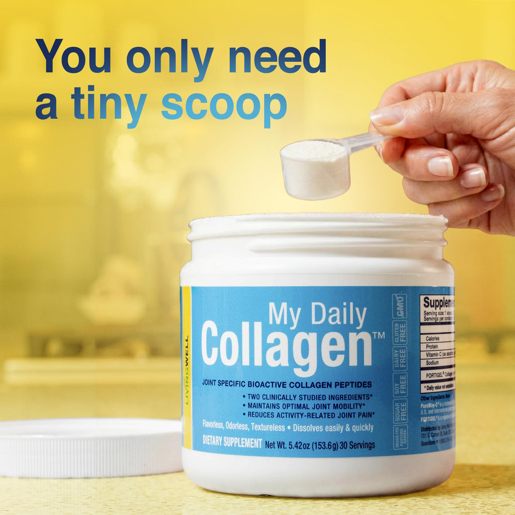 Premium Collagen Peptides Type 1 & 3 Collagen Powder - Hydrolyzed Bovine with Protein & Vitamin C – Unflavored Powdered Peptides Protein for Men and Women Joint & Cartilage Health – 30 Servings My Daily Collagen Au supplements