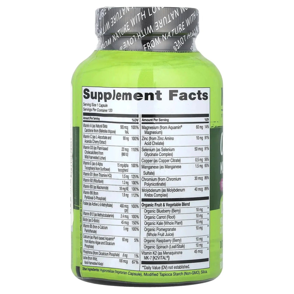 NATURELO One Daily Multivitamin for Men 50+, 120 Capsules One Daily Multivitamin for Women 50+ (Iron Free), 120 Capsules - 4 Month Supply Bundle NATURELO Au supplements