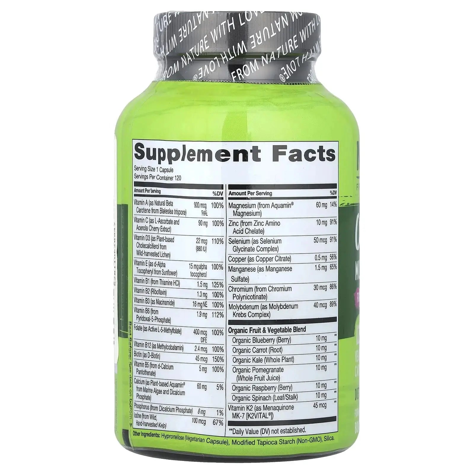 NATURELO One Daily Multivitamin for Men 50+, 120 Capsules One Daily Multivitamin for Women 50+ (Iron Free), 120 Capsules - 4 Month Supply Bundle NATURELO Au supplements