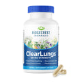 RidgeCrest Herbals ClearLungs Extra Strength, Daily Health Supplement, Natural Lung and Nasal Wellness Formula