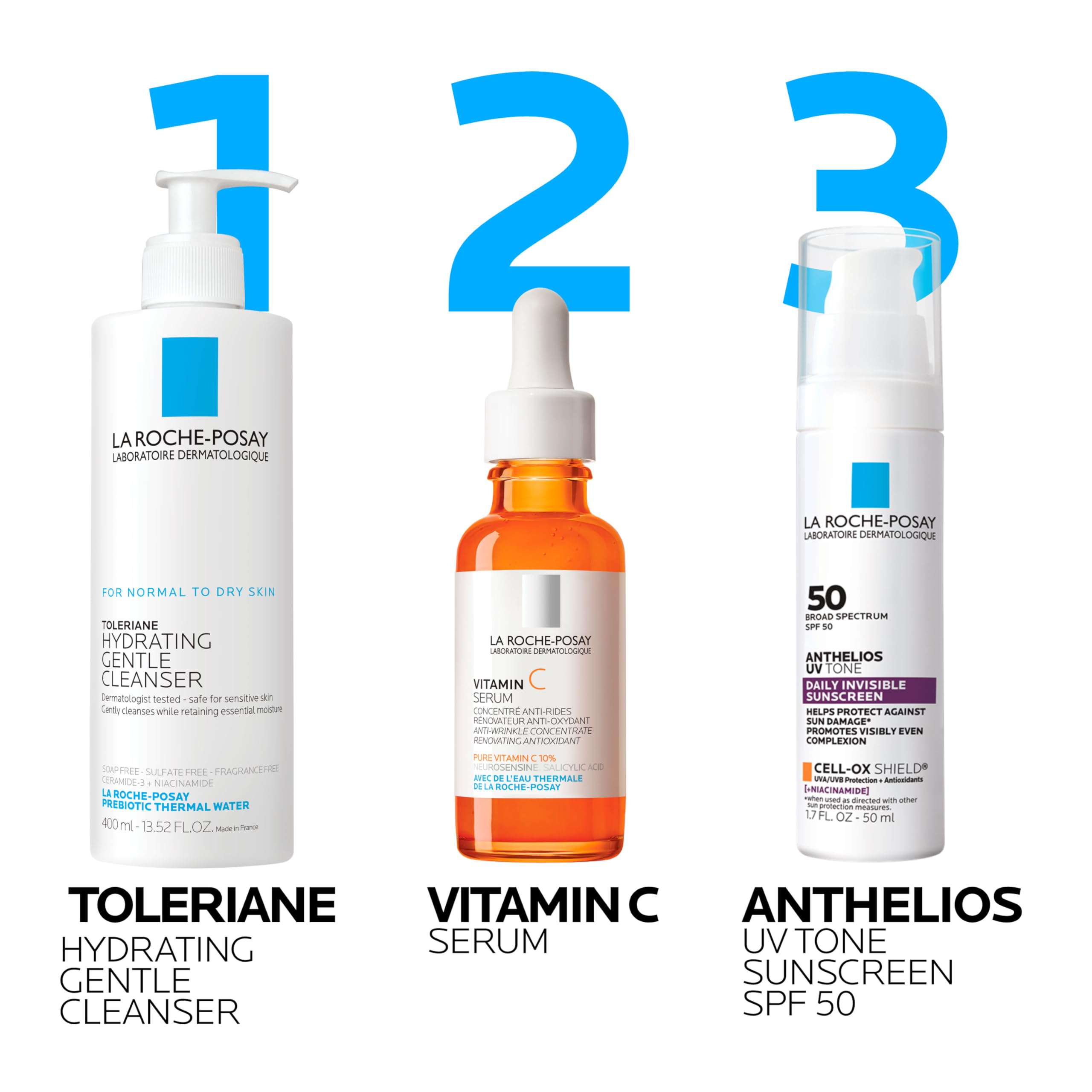 La Roche Posay Anthelios UV Tone Sunscreen SPF 50, Daily Sunscreen for Face with Niacinamide, Broad Spectrum Invisible SPF Protection for Discoloration and Uneven Skin La Roche-Posay Au supplements