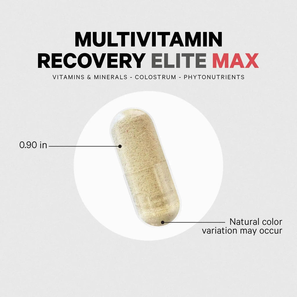 Codeage Multivitamin Recovery Elite Max Supplement - Vitamins A, C, D, E, B-Complex, Essential Minerals, Antioxidants, Colostrum Codeage Au supplements