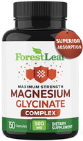 Magnesium Glycinate 500mg Complex - Magnesium Supplement Capsules for Sleep and Calmness - Non-GMO, 3rd Party Tested