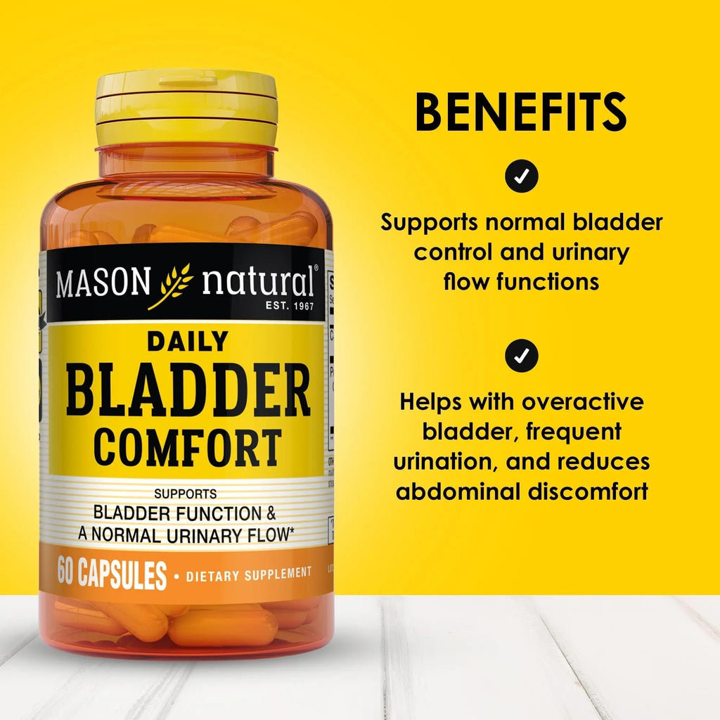 MASON NATURAL Daily Bladder Comfort, 30,Day Supply with Calcium, Pumpkin Seed, & Soy Germ to Support Normal Bladder Function MASON NATURAL Au supplements