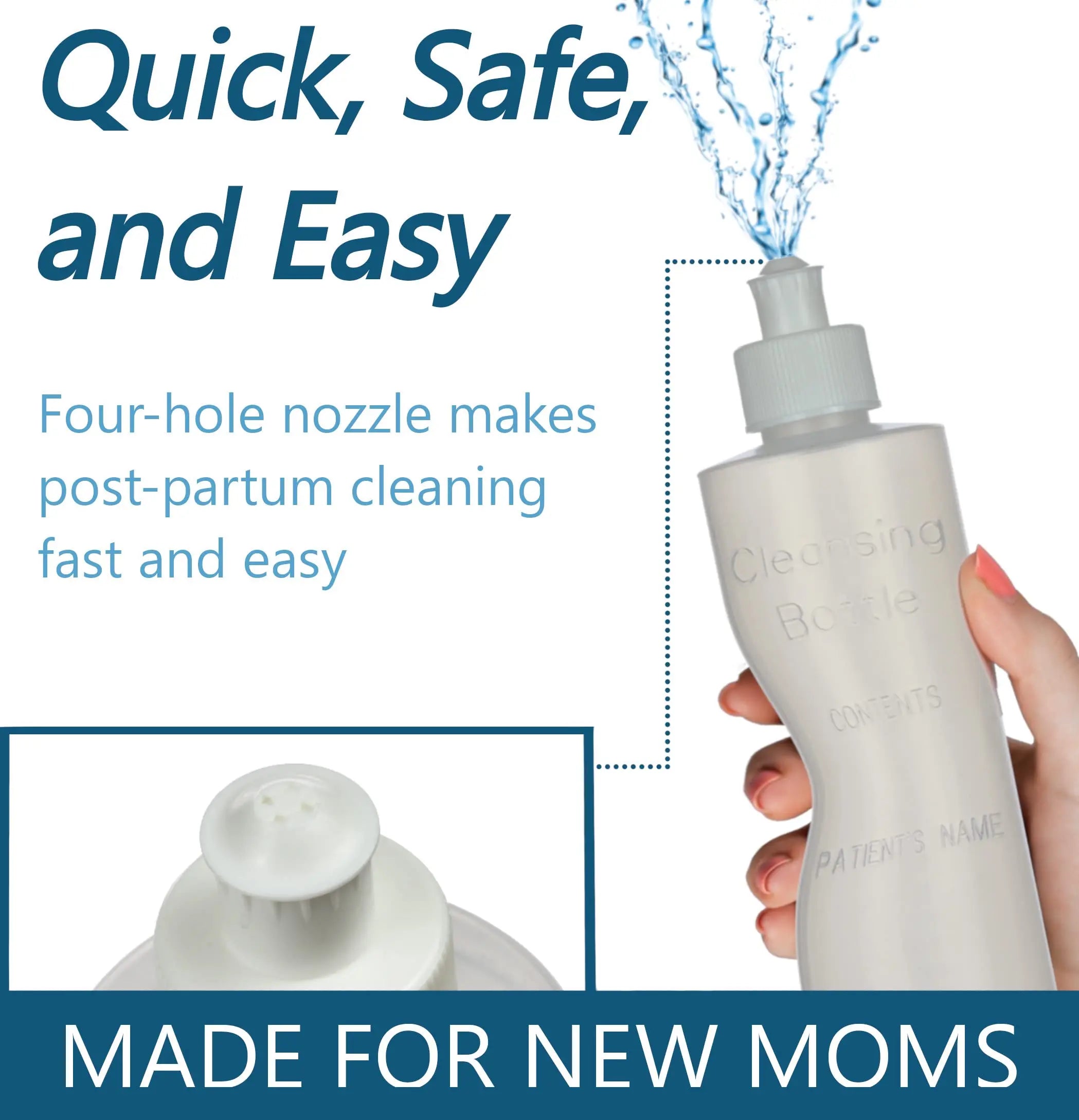 Perineal Squirt Bottle [4 Pack] Refillable Postpartum Lavette Cleansing Irrigation Peri Wash Bottle Easy Glide Au supplements