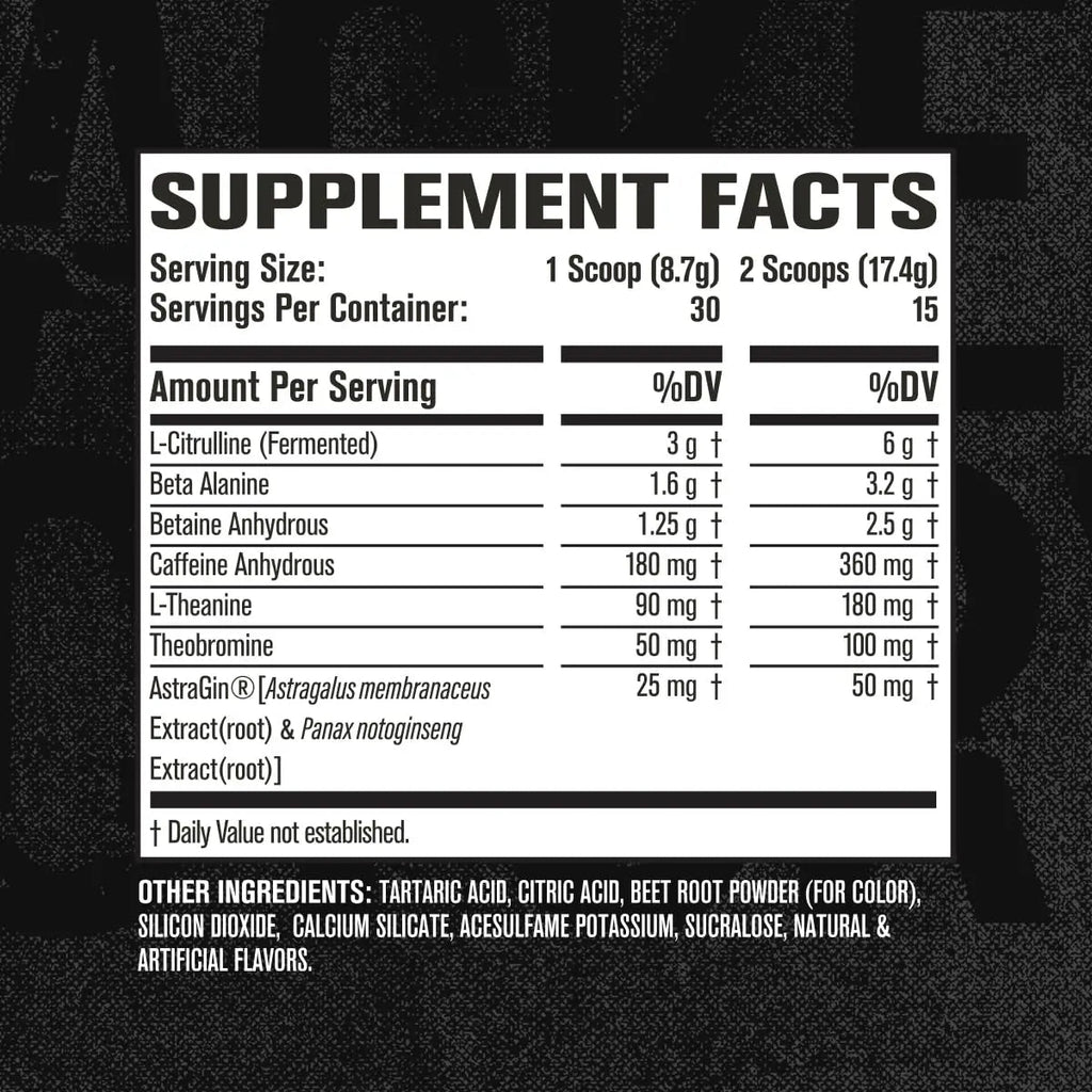 NITROSURGE Pre Workout Supplement - Endless Energy, Instant Strength Gains Jacked Factory Au supplements