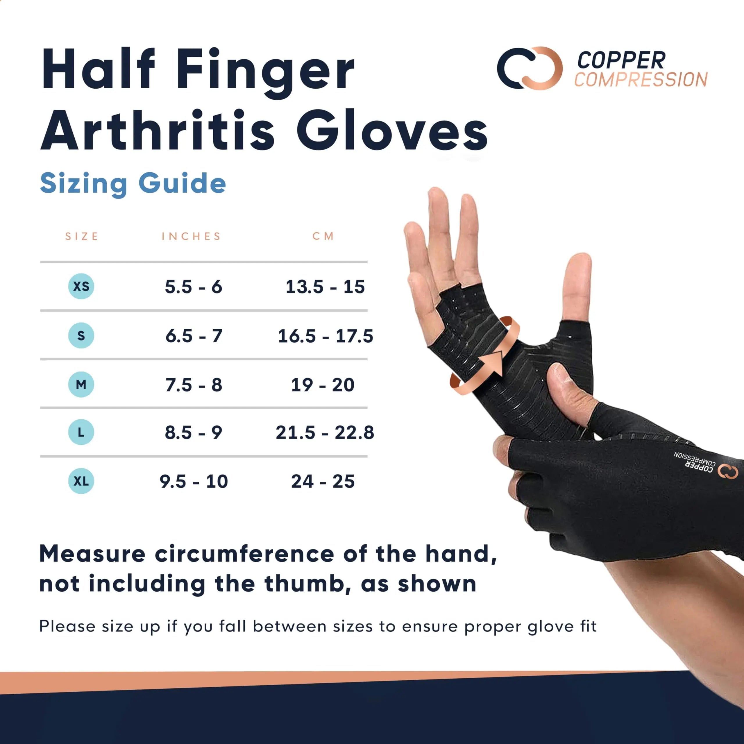 Copper Compression Arthritis Gloves | Fingerless Arthritis Carpal Tunnel Pain Relief Gloves Copper Compression Au supplements