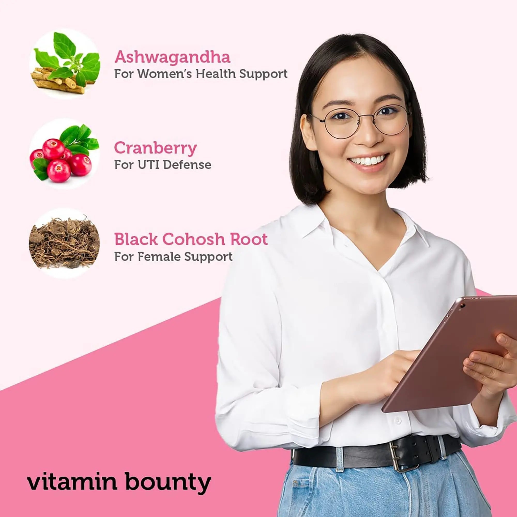 Vitamin Bounty Women's Pro Daily - Vaginal Probiotic & Prebiotic & pH Balance, Probiotics Vitamin Bounty Au supplements