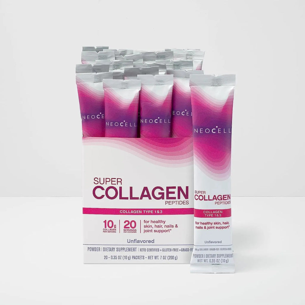NeoCell Super Collagen Peptides, 10 g Collagen/Single-Serve Packet; Keto Certified NeoCell Au supplements