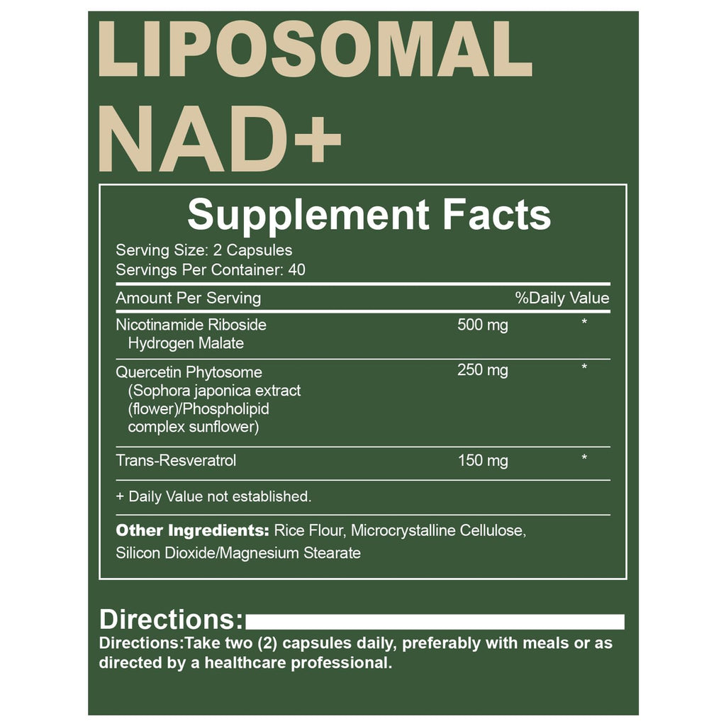 Quackiki NAD Resveratrol Supplement with NAD Nicotinamide Riboside Resveratrol 900 MG, Boost NAD+ for Cellular Health, Anti-Aging, Energy, Focus - 80 Capsules(2Pcs) Quackiki Au supplements