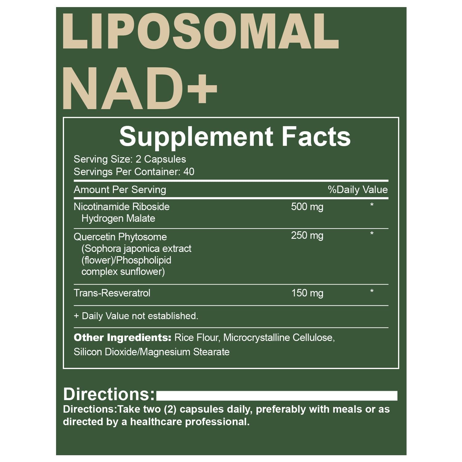 Quackiki NAD Resveratrol Supplement with NAD Nicotinamide Riboside Resveratrol 900 MG, Boost NAD+ for Cellular Health, Anti-Aging, Energy, Focus - 80 Capsules(2Pcs) Quackiki Au supplements