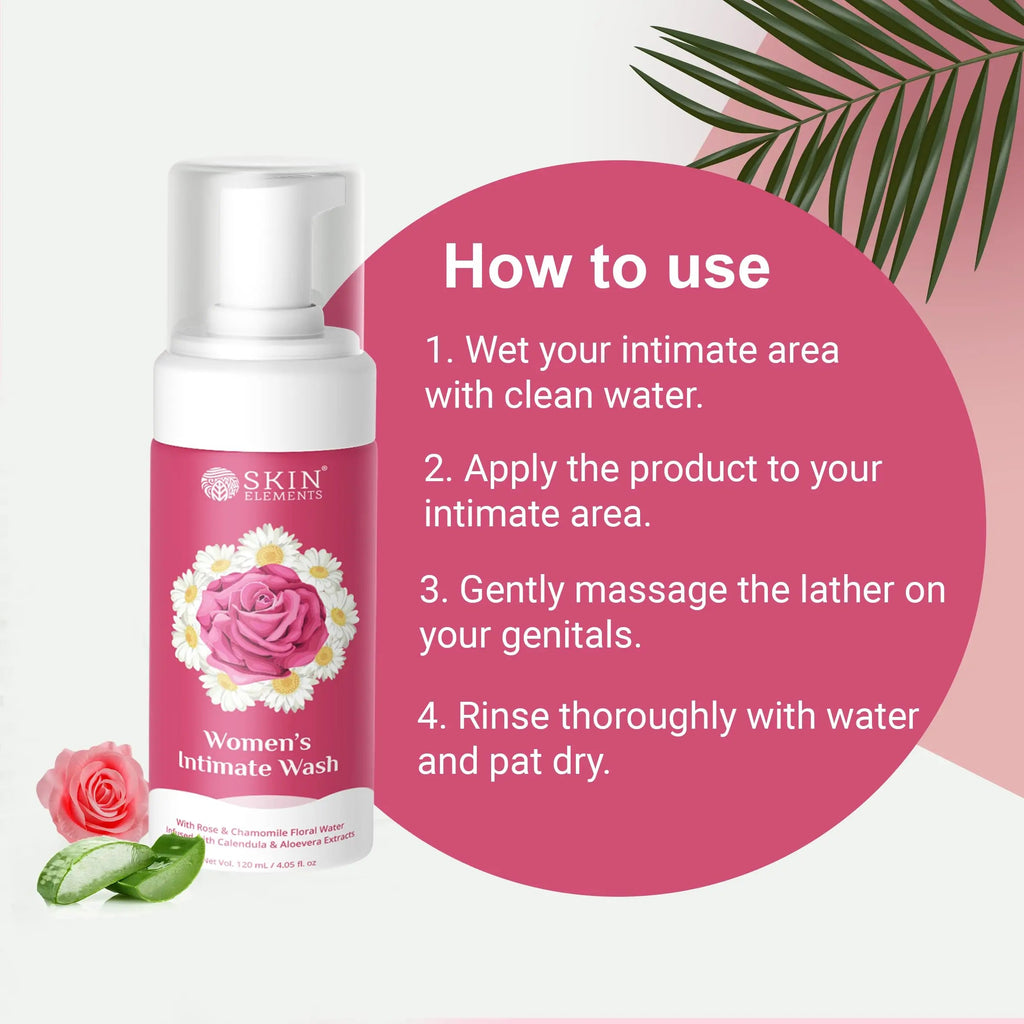 Skin Elements Intimate wash for Women (4.05 Fl Oz.) with Rose & Chamomile Water Skin Elements Au supplements