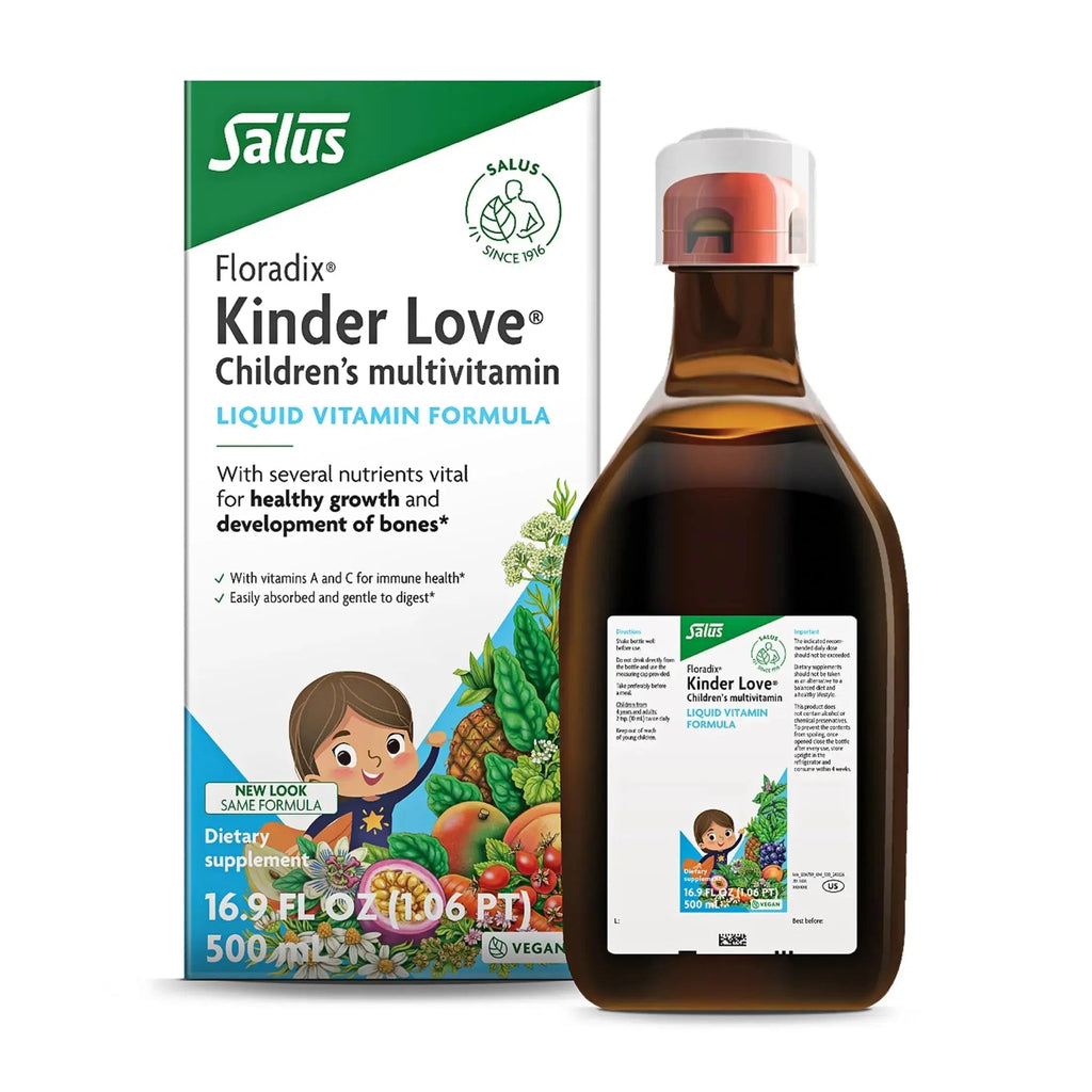 Floradix Kinder Love Children's Multivitamin - Herbal Supplement - Liquid Multivitamin for Kids - Vitamins A, C, D & E, Calcium & More Floradix Au supplements