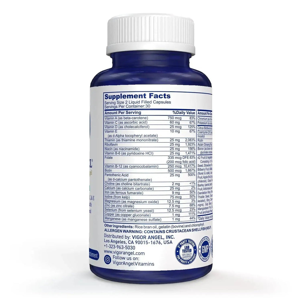 VIGOR ANGEL Multivitamin, 60 Liquid Capsules VIGOR ANGEL Au supplements