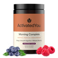 ActivatedYou Morning Complete Super Greens Powder Drink Mix - Gut Health Boost with Prebiotics, Probiotics, & Antioxidants - 10 Billion CFUs, Mixed Berry Flavor