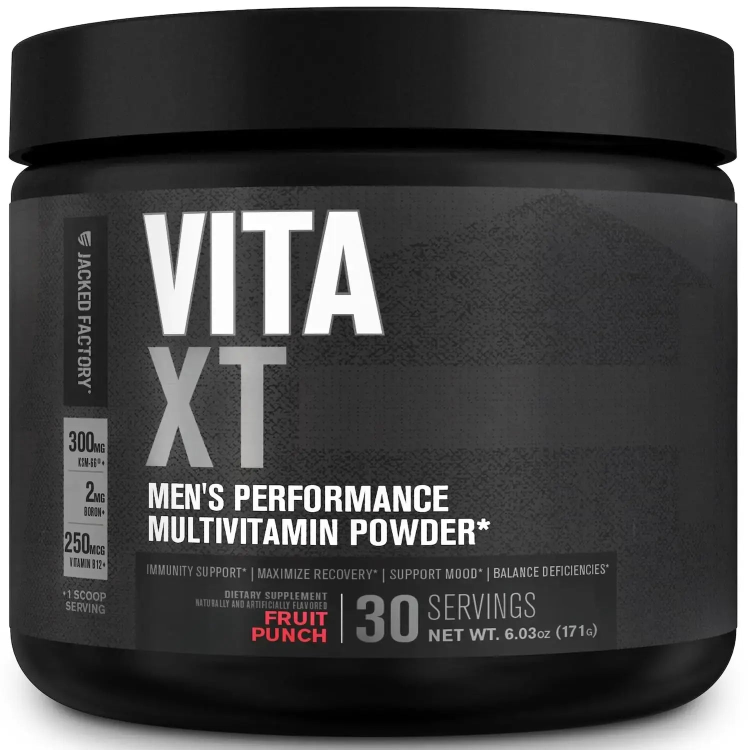 Jacked Factory Vita XT Performance Vitamin Powder - Daily Multivitamin Powder for Men with KSM-66 Ashwagandha, Prebiotic Fiber Jacked Factory Au supplements