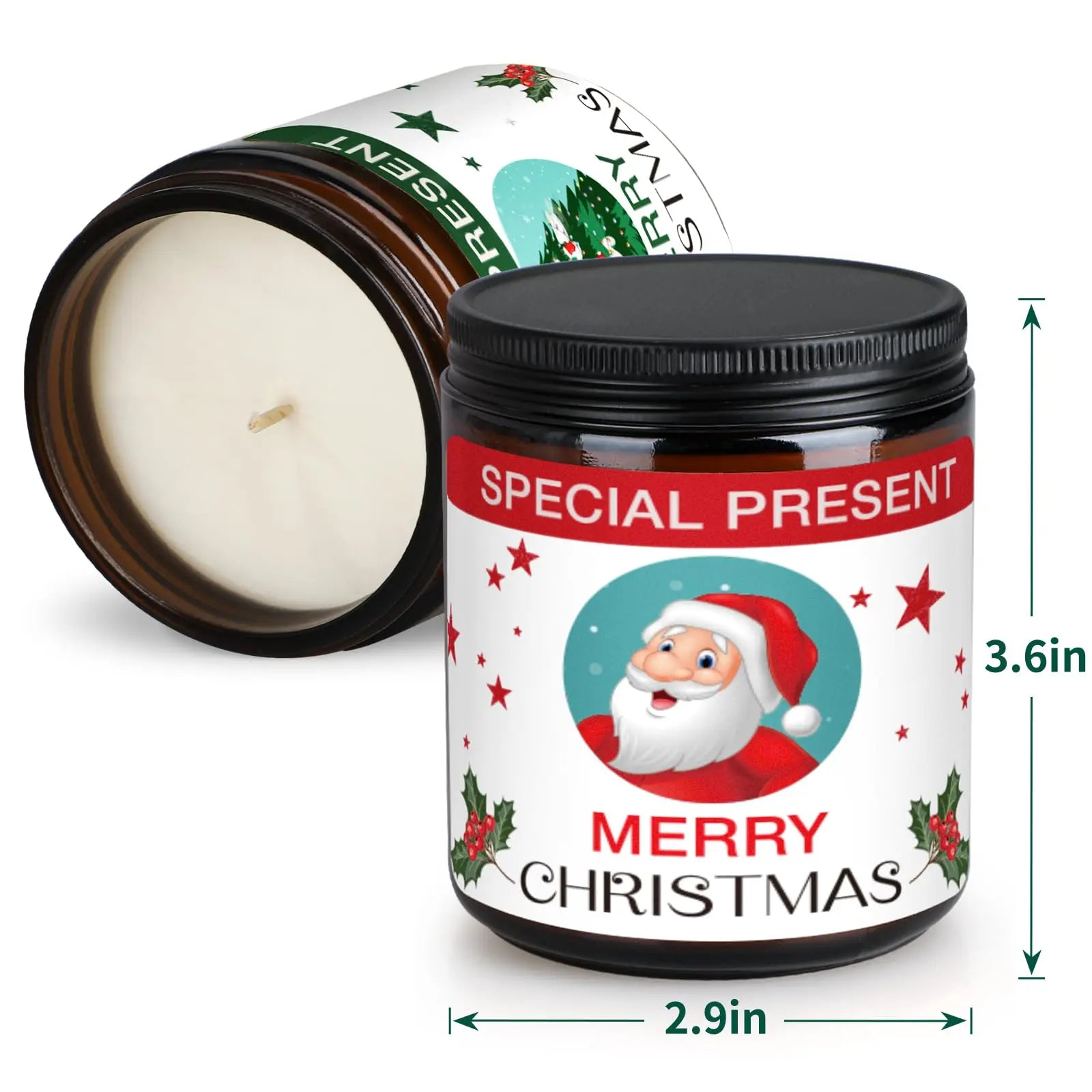 Christmas Candle Set Scented Candle Gift Set, 4 Pack 28 oz Christmas Scented Candles Over 180 Hours YINUO LIGHT Au supplements