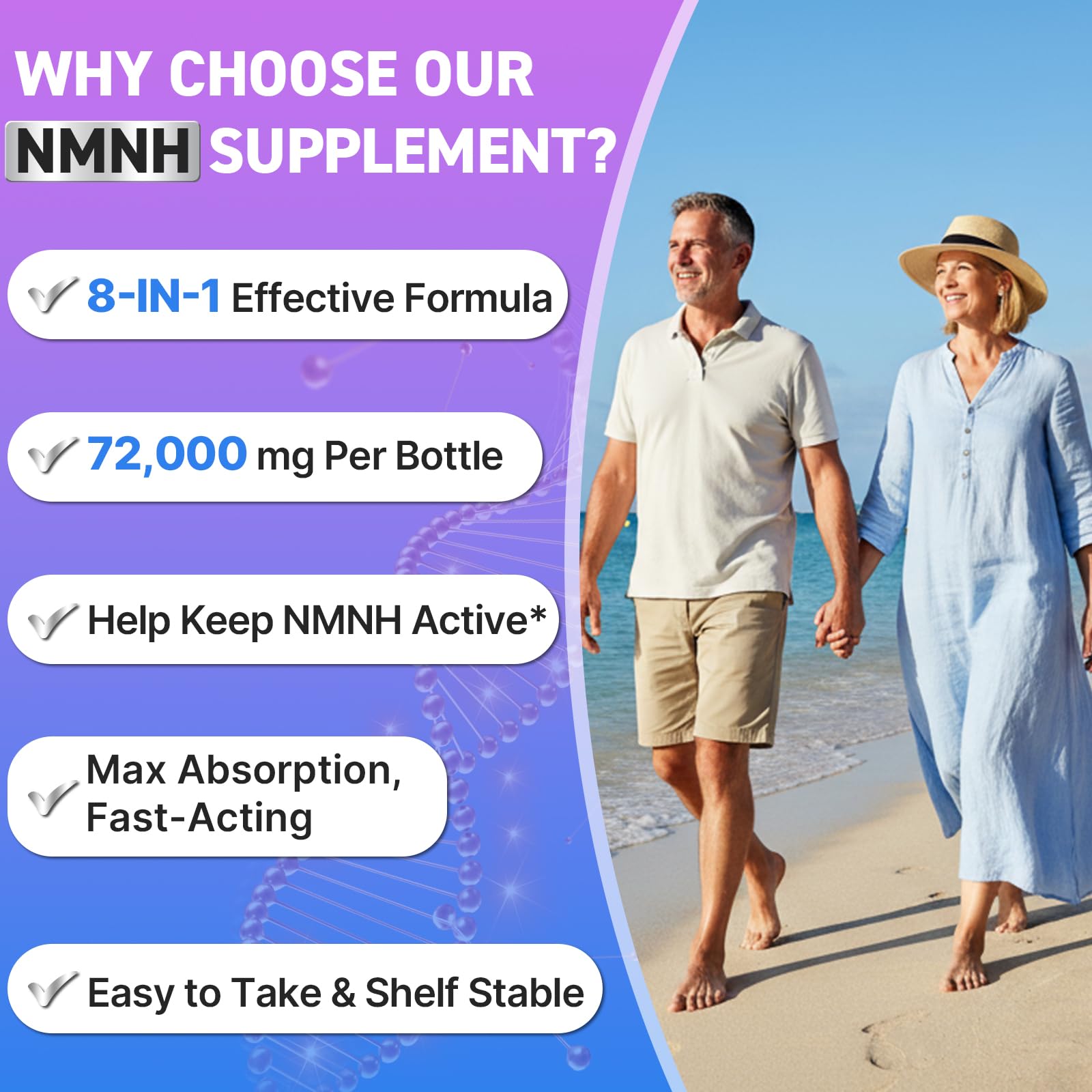 Wriayrui Sublingual NMNH (Dihydronicotinamide Mononucleotide), NMN Supplement Alternative, NAD+ Levels as We Age, Anti-Aging, Energy, NAD Resveratrol Supplement with w/NR, Resveratrol & TMG 120 Count Wriayrui Au supplements