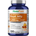 NusaPure Royal Jelly 10:1 Extract, 400 mg Equivalent to 4000mg - 120 Veggie Capsules (Non-GMO, Dairy Free, Dietary Supplement) NusaPure Au supplements