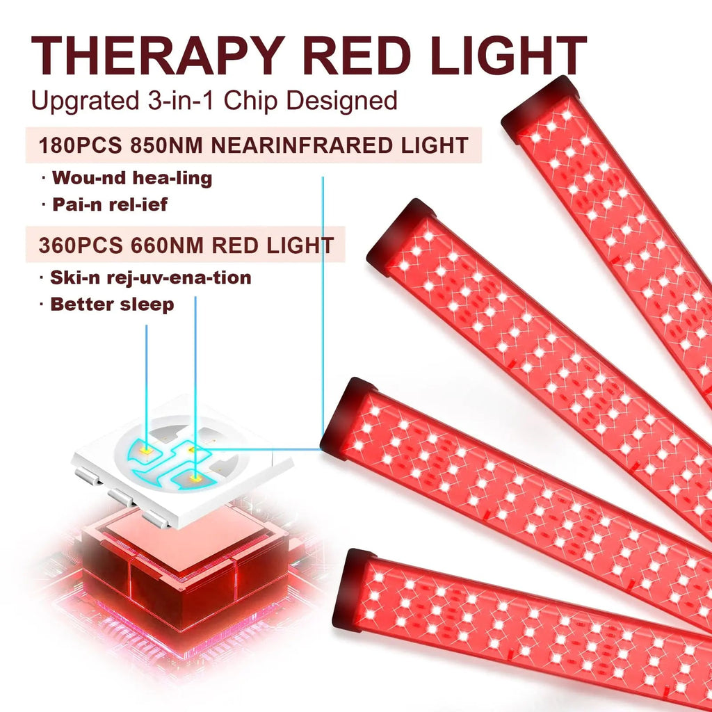 Red Light Therapy for Body with Tripod, 180LEDs Upgrated 3-in-1 Chip Infrared Light Therapy Device Shomterade Au supplements
