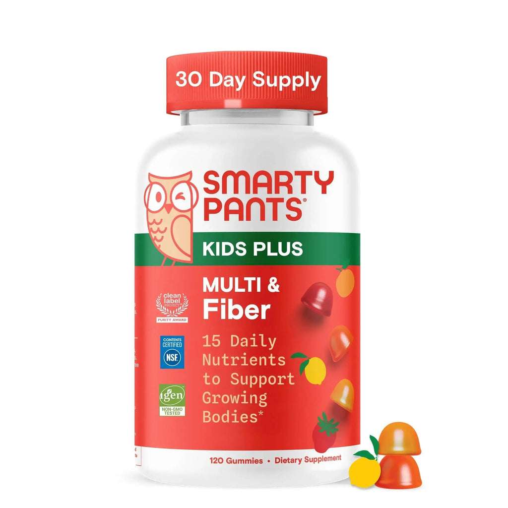 SmartyPants Kids Multivitamin & Fiber Gummies: Prebiotic Fiber to Support Kids Digestion with Vitamin D3, C, Vitamin B12, B6, A, Zinc SmartyPants Au supplements