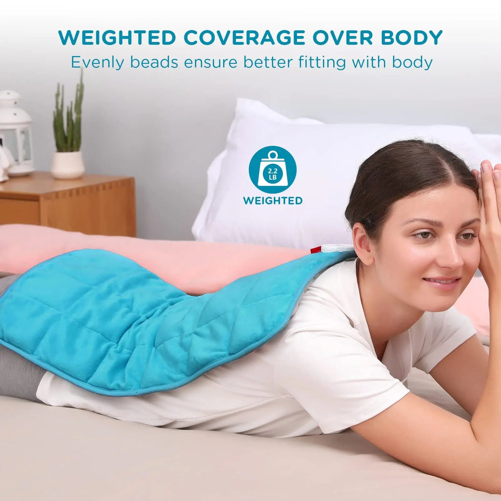 Comfytemp Weighted Heating Pad for Back Pain Relief, FSA/HSA Eligible 2.2lb Electric Heating Comfytemp Au supplements
