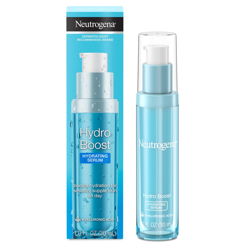 Neutrogena Hydro Boost Hydrating Hyaluronic Acid Face & Neck Serum, Fast-Absorbing