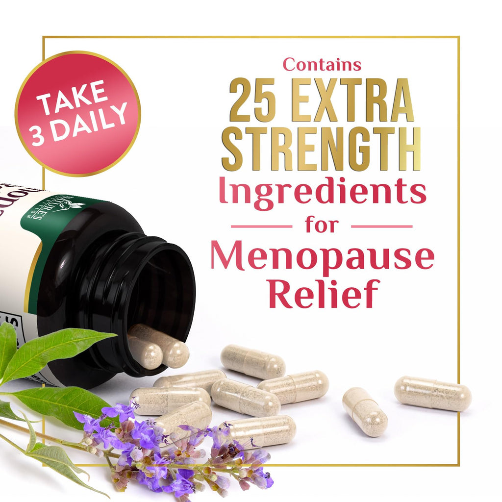 Menopause Supplement for Women - Natural Menopause Relief Support for Mild Hot Flashes & Night Sweats - Best Probiotics for Women, Dong Quai, Black Cohosh, Ashwagandha - Bottled in USA - 60 Capsules Nature's Nutrition Au supplements