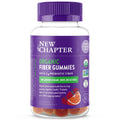 New Chapter Organic Fiber Gummies for Adults & Kids (Age 4+), Plant-Based Prebiotic Fiber for Digestive Health, Vegan, Non-GMO, USDA Organic