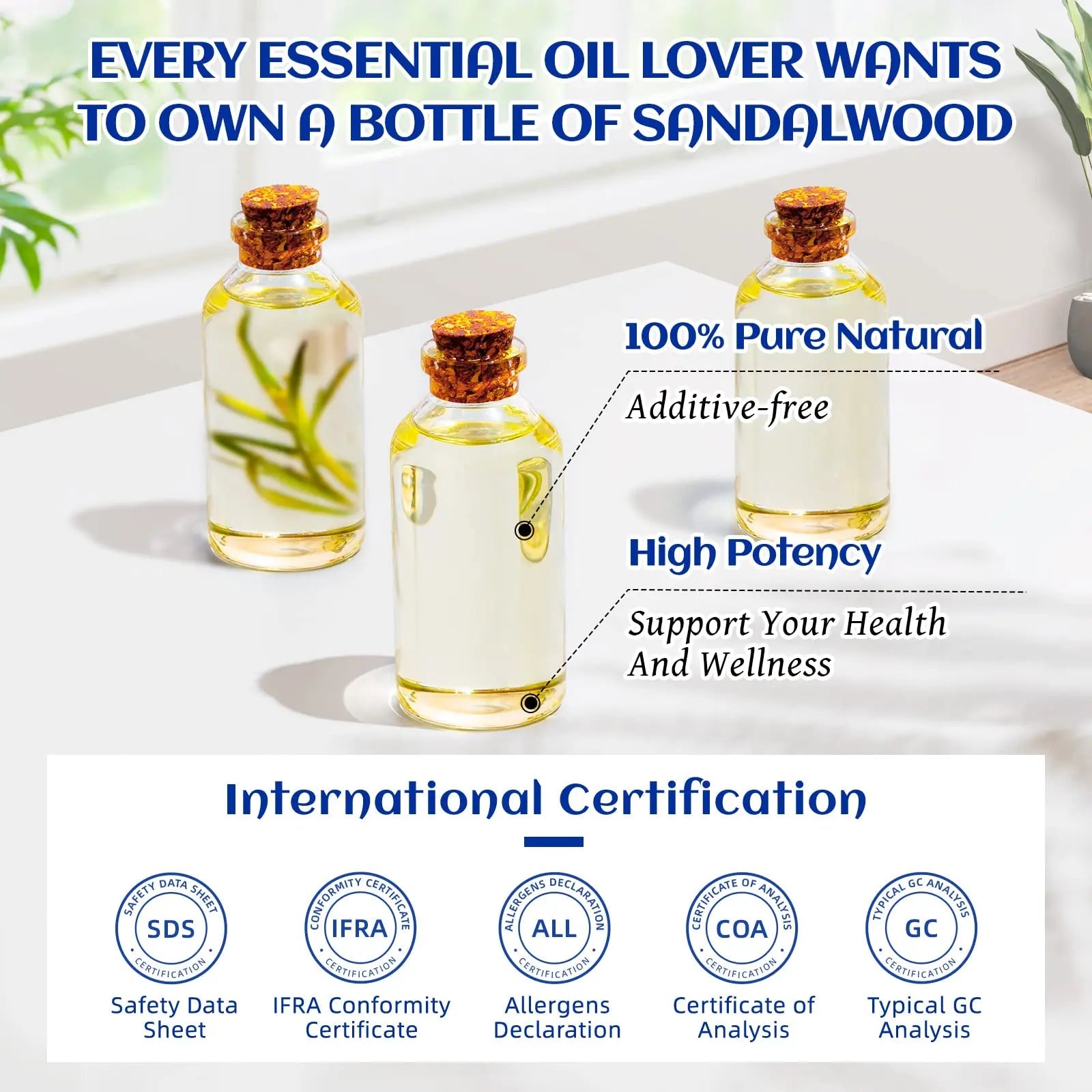 HIQILI Sandalwood Essential Oil and Sweet Orange Essential Oil, 100% Pure Natural for Diffuser - 3.38 Fl Oz HIQILI Au supplements