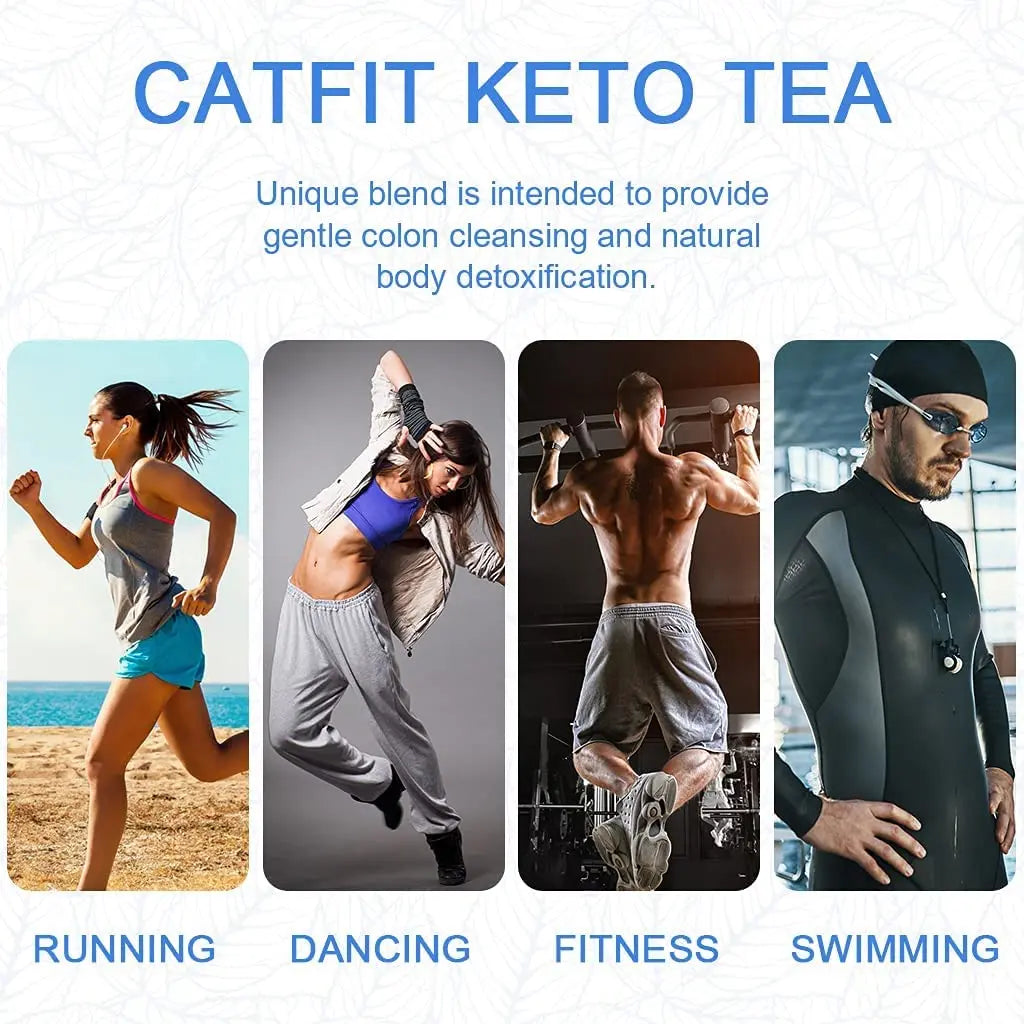 Catfit Keto Detox Tea for Belly Fat and Colon Cleanse - All Natural Detox and Cleanse Catfit Au supplements