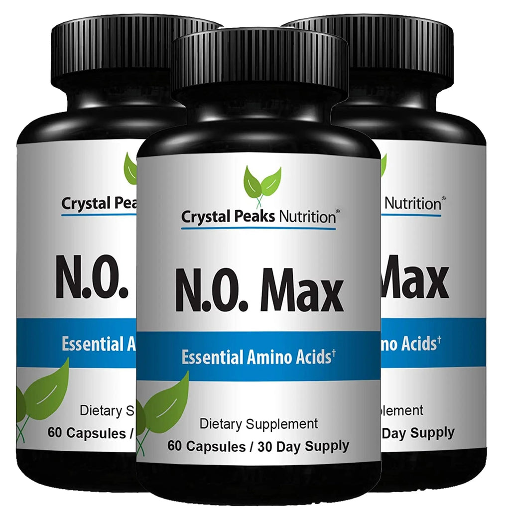 CRYSTAL PEAKS NUTRITION N.O. Max Nitric Oxide Supplement - L Arginine, Citrulline CRYSTAL PEAKS NUTRITION Au supplements