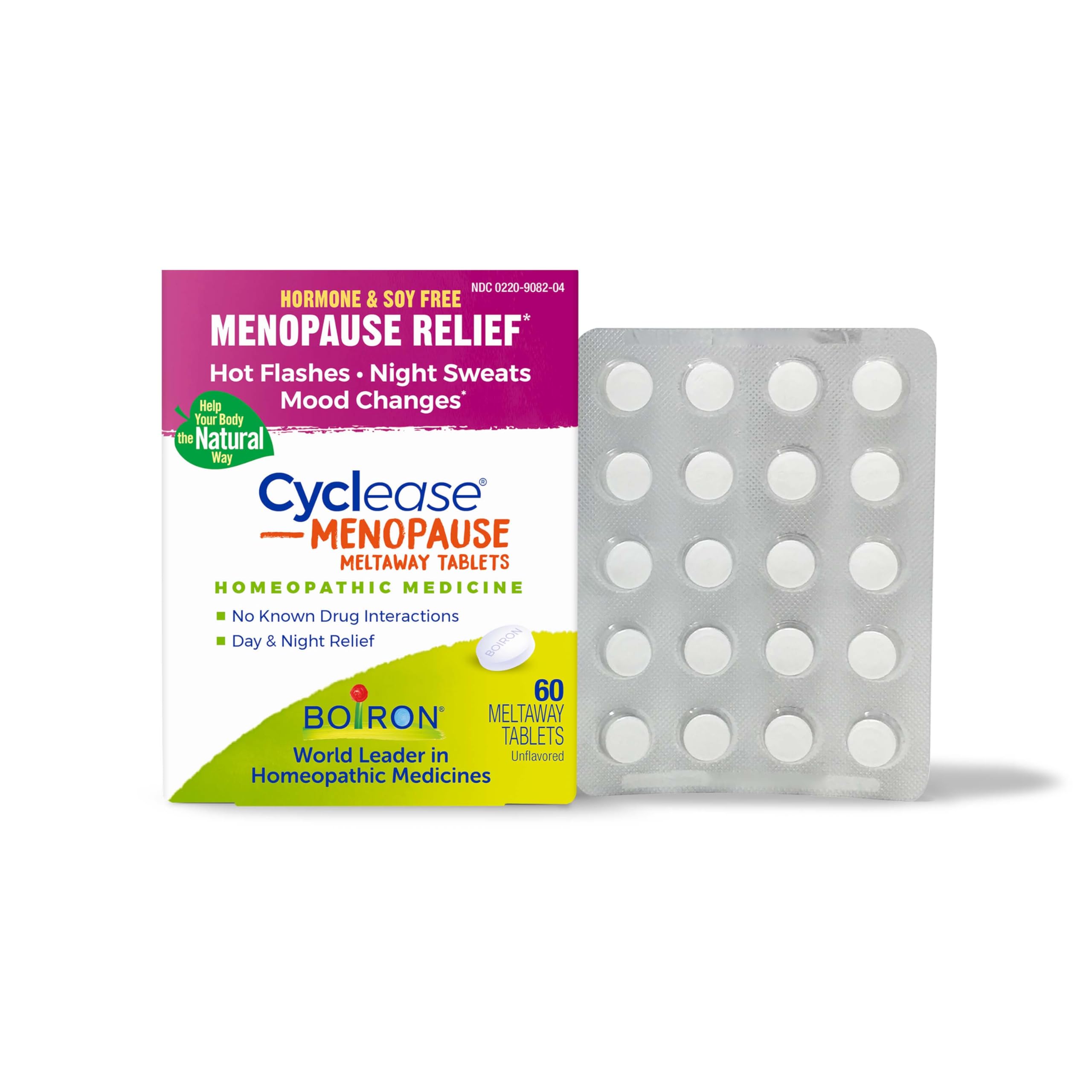 Boiron Cyclease Menopause Tablets for Relief of Hot Flashes, Night Sweats, Irritability, and Mood Swings - 60 Count Boiron Au supplements