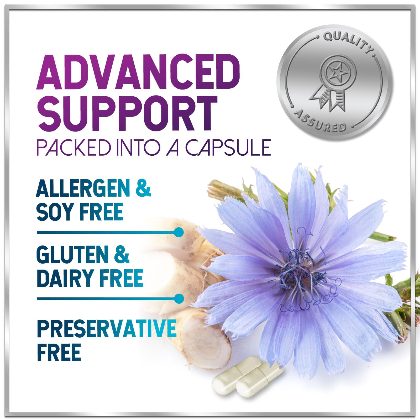 Akkermansia Probiotic - 2 Billion AFU per Serving - Best Strain for GLP-1 Production Support with Prebiotic Fiber for Natural Digestive & Gut Health
