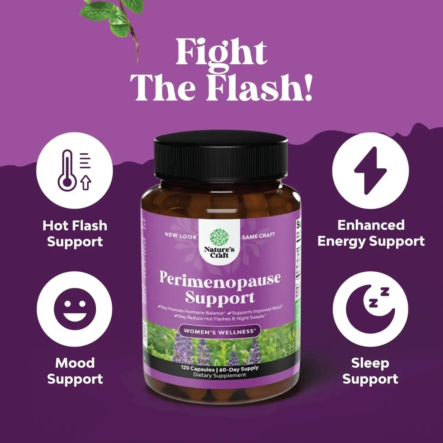 Bundle of Perimenopause Supplement with Maca Root Vitex Berry Black Cohosh for Hot Flashes Night Sweats Hormone Balance Natures Craft Au supplements