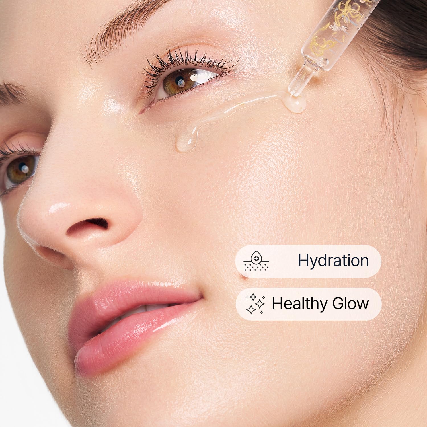 SUNGBOON EDITOR Glow Intensive Silk Peptide Ampoule, Copper Peptides Serum for Face with Collagen & Multi Peptides