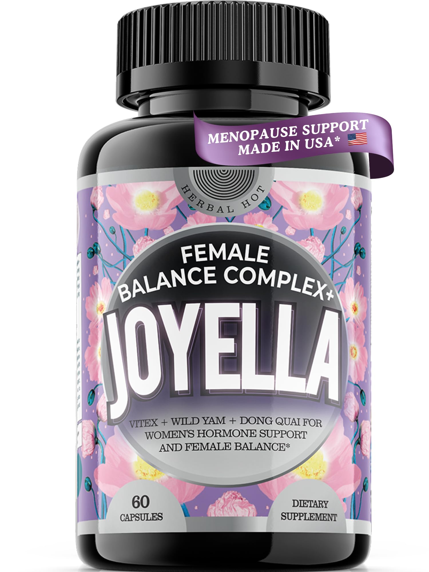 11-in-1 Hormonal Balance, Relief for Menopause Symptoms, Helps Reduce Hot Flashes, Night Sweats, and Mood Swings, Clinically Proven Ingredients, Natural PMS Support, Made in USA, 3rd Party-Tested HERBAL HOT Au supplements