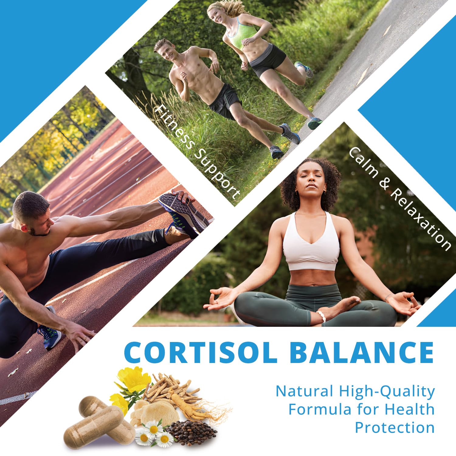 NATUREBULK Cortisol Supplements for Women, 18-in-1 - Premium Blend with Ashwagandha, Rhodiola, Magnesium & L-Theanine - Stress Response Support & Mood Enhancement Formula - 120 Vegetarian Capsules NATUREBULK Au supplements