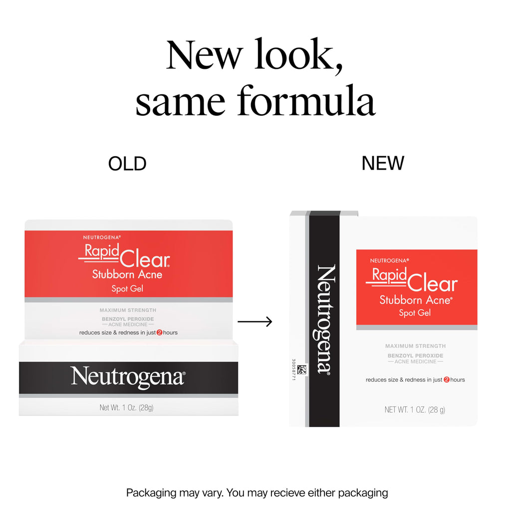 Neutrogena Rapid Clear Stubborn Acne Spot Treatment Gel, Maximum Strength 10% Benzoyl Per-oxide