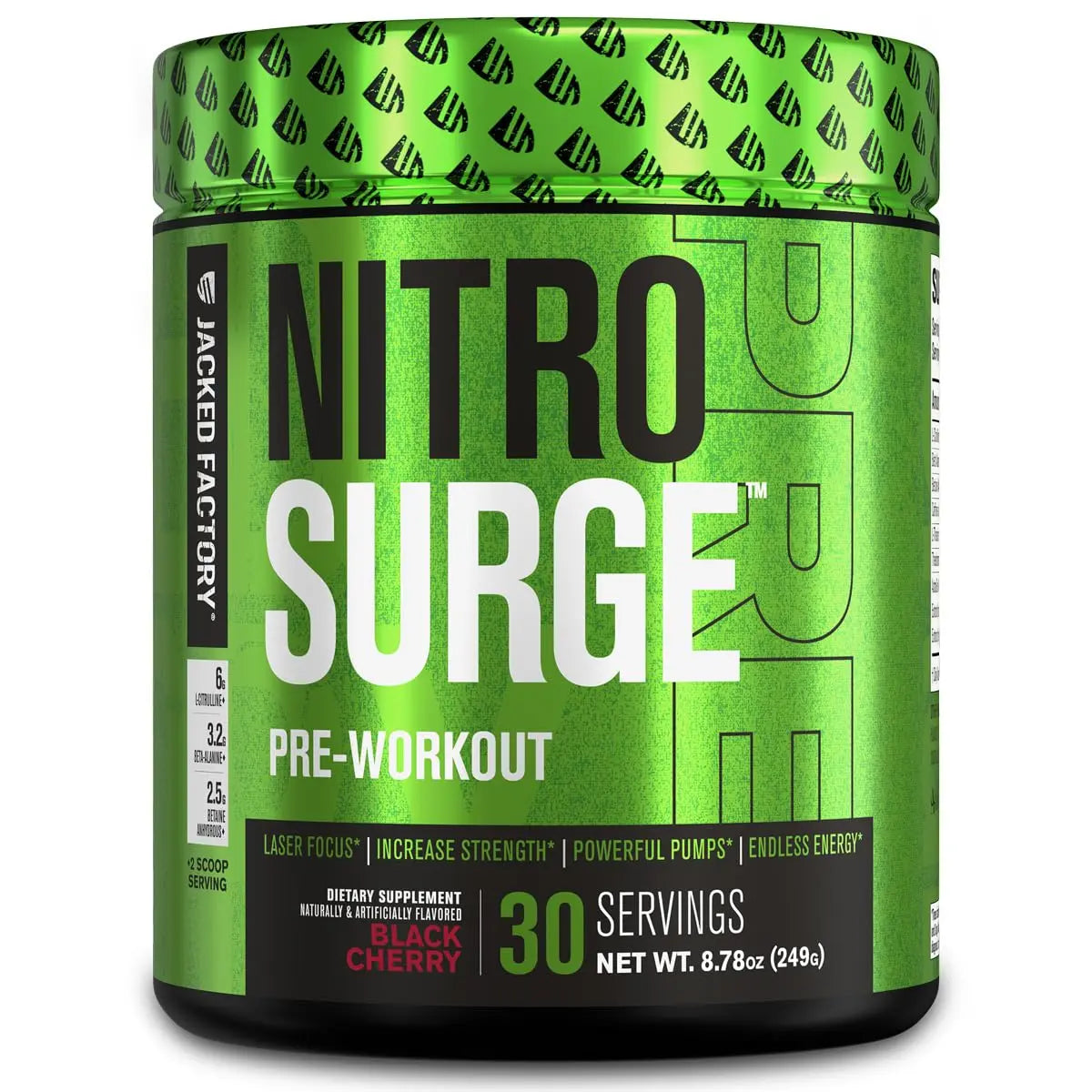 NITROSURGE Pre Workout Supplement - Endless Energy, Instant Strength Gains Jacked Factory Au supplements
