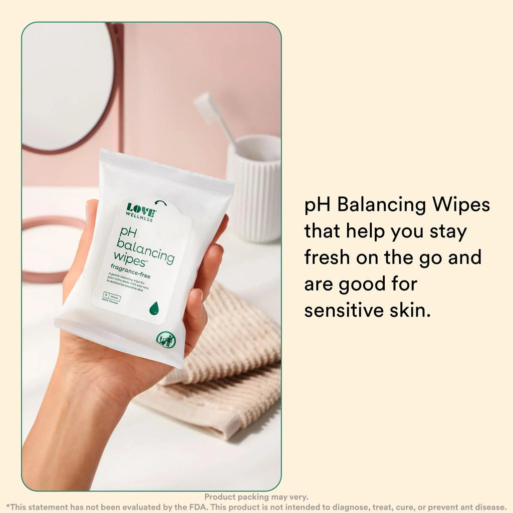 Love Wellness pH Balancing Wipes for Women | Feminine Hygiene for Cleansing with Aloe Vera Love Wellness Au supplements