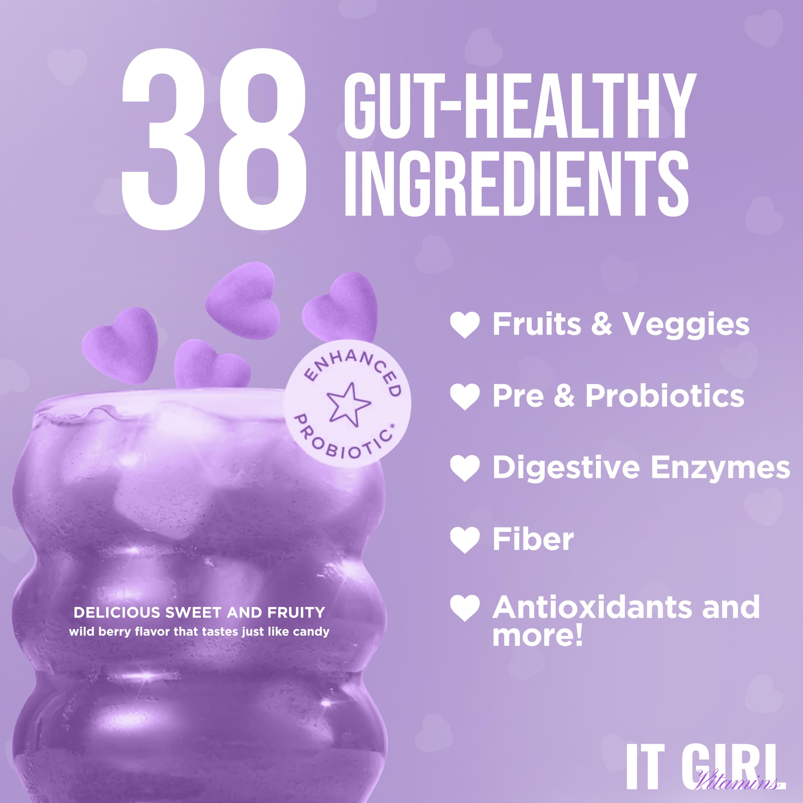 Gut Health Cleanse Detox Gummies for Women & Teens – Probiotics, Prebiotics, Digestive Enzymes & Superfoods Greens Blend – Vegan Daily Digestive Supplement for Bloating Relief, Debloat & Gut Wellness It Girl Vitamins Au supplements